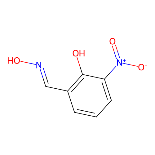 Nitro hydroxy benzaldoxime structure