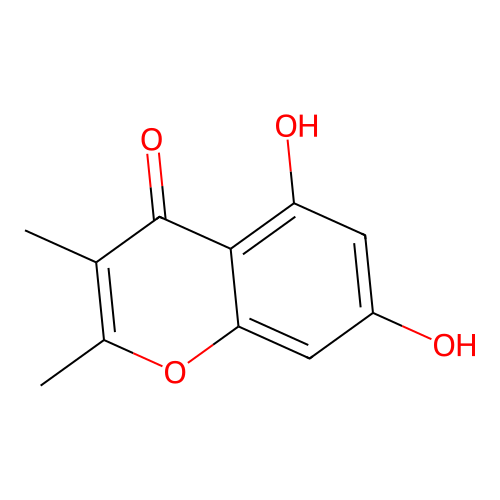 5,7-Dihydroxy-2,3-dimethyl-4H-chromen-4-one structure