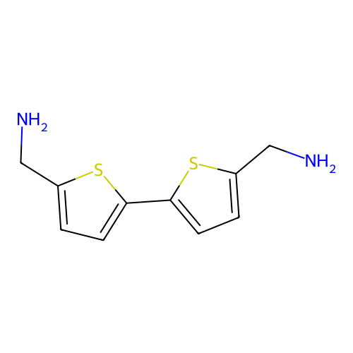 [5-[5-(Aminomethyl)-2-thienyl]-2-thienyl]methanamine structure