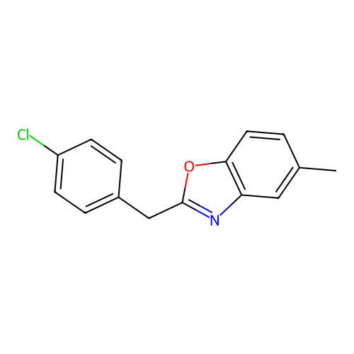 2-(4-Chlorobenzyl)-5-methyl-1,3-benzoxazole structure