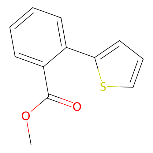 Methyl 2-(2-thienyl)benzoate structure