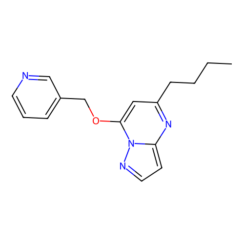 5-Butyl-7-(pyridin-3-ylmethoxy)pyrazolo[1,5-a]pyrimidine structure