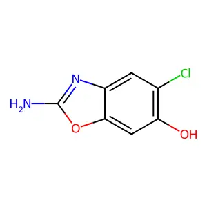 Benzoxazole, 2-amino-5-chloro-6-hydroxy- structure
