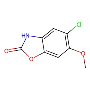 2-Benzoxazolinone, 5-chloro-6-methoxy- structure