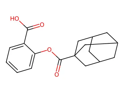 2-[(1-金刚烷基羰基)oxy]苯甲 酸 structure