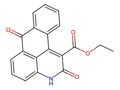 ethyl 2,7-dioxo-2,7-dihydro-3H-naphtho[1,2,3-de]quinoline-1-carboxylate structure