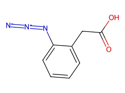 2-(2-Azidophenyl)acetic acid structure