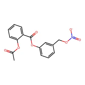 3-(Nitroxymethyl)phenyl 2-acetoxybenzoate structure