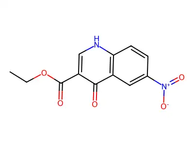Ethyl 4-hydroxy-6-nitroquinoline-3-carboxylate structure