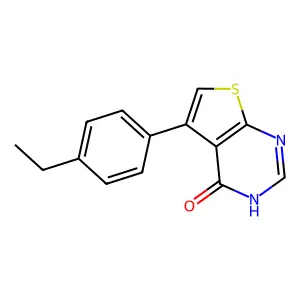 5-(4-Ethylphenyl)thieno[2,3-d]pyrimidin-4(3H)-one structure