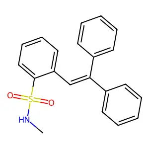 2-(2,2-Diphenylethenyl)-N-methylbenzene-1-sulfonamide structure