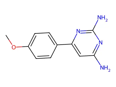 6-(4-Methoxyphenyl)pyrimidine-2,4-diamine structure