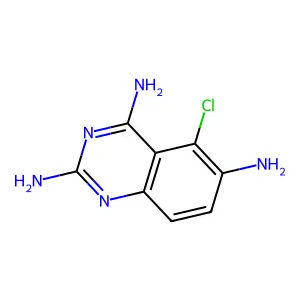 2,4,6-Triamino-5-chloroquinazoline structure