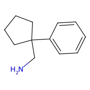 (1-Phenylcyclopentyl)methanamine structure