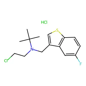 C15H19ClFNS.ClH structure