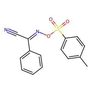 2-(4-Methylphenyl)sulfonyloxyimino-2-phenyl-acetonitrile structure