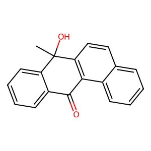 Benz[a]anthracen-12(7H)-one, 7-hydroxy-7-methyl- structure