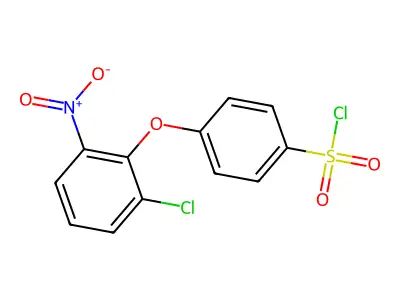 4-(2-Chloro-6-nitrophenoxy)benzene-1-sulfonyl chloride structure