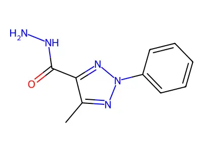 5-methyl-2-phenyl-2H-1,2,3-triazole-4-carbohydrazide structure