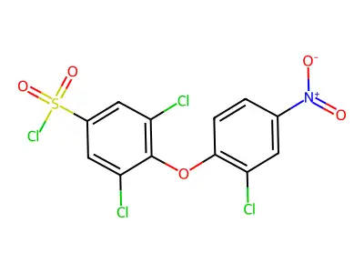 3,5-Dichloro-4-(2-chloro-4-nitrophenoxy)benzene-1-sulfonyl chloride structure