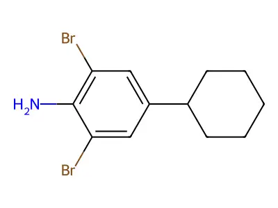 2,6-Dibromo-4-cyclohexylaniline structure