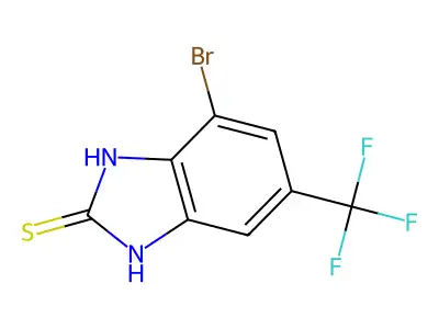 4-Bromo-6-(trifluoromethyl)benzimidazole-2-thiol structure