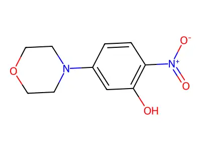 5-Morpholino-2-nitrophenol structure