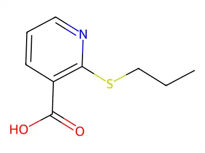 2-(Propylthio)nicotinic acid structure