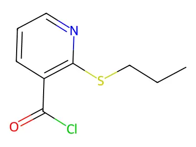 2-(Propylthio)Pyridine-3-Carbonyl Chloride structure