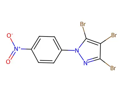 3,4,5-Tribromo-1-(4-nitrophenyl)-1H-pyrazole structure
