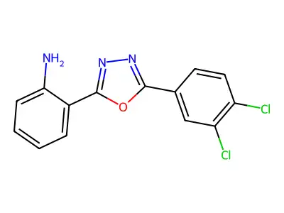 2-[5-(3,4-Dichlorophenyl)-1,3,4-oxadiazol-2-yl]aniline structure