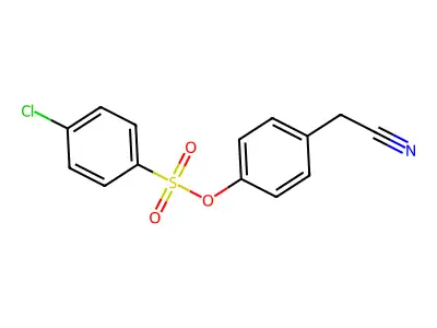 4-(Cyanomethyl)phenyl 4-chlorobenzene-1-sulfonate structure