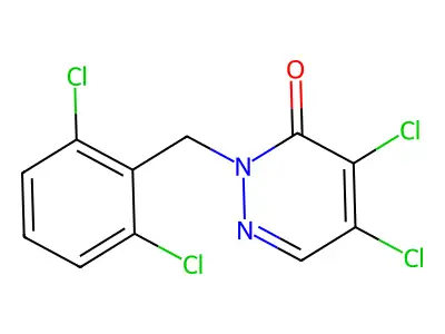 4,5-Dichloro-2-[(2,6-dichlorophenyl)methyl]-3(2H)-pyridazinone structure