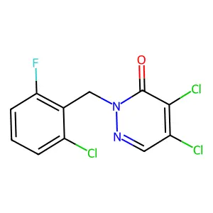 2-(2-Chloro-6-fluorobenzyl)-4,5-dichloropyridazin-3(2H)-one structure