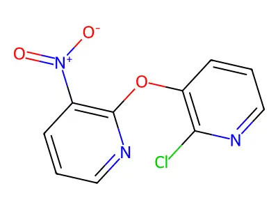 2-Chloro-3-((3-nitro-2-pyridinyl)oxy)pyridine structure