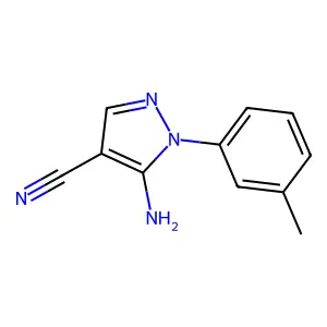 5-Amino-1-(3-methylphenyl)-1H-pyrazole-4-carbonitrile structure