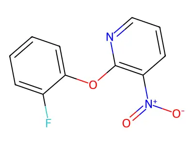 2-(2-Fluorophenoxy)-3-nitropyridine structure