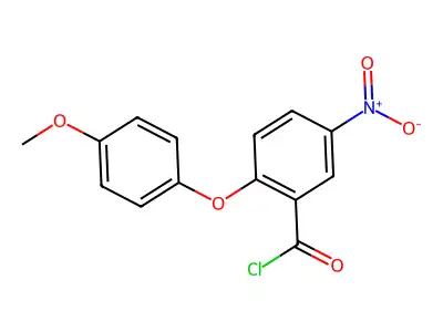 2-(4-Methoxyphenoxy)-5-nitrobenzoyl chloride structure