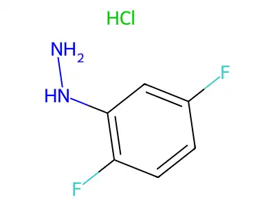 2,5-Difluorophenylhydrazine, chloride structure