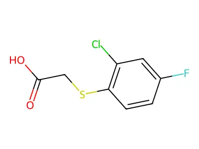 2-(2-Chloro-4-fluorophenylthio)acetic acid structure