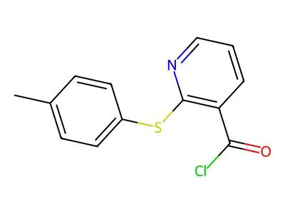2-[(4-Methylphenyl)Thio]Pyridine-3-Carbonyl Chloride structure