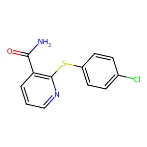 2-[(4-Chlorophenyl)thio]nicotinamide structure