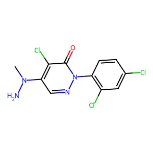 4-Chloro-2-(2,4-dichlorophenyl)-5-(1-methylhydrazino)-2,3-dihydropyridazin-3-one structure
