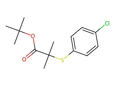 Tert-butyl 2-[(4-chlorophenyl)thio]-2-methylpropanoate structure