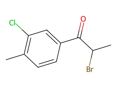 2-Bromo-3'-chloro-4'-methylpropiophenone structure