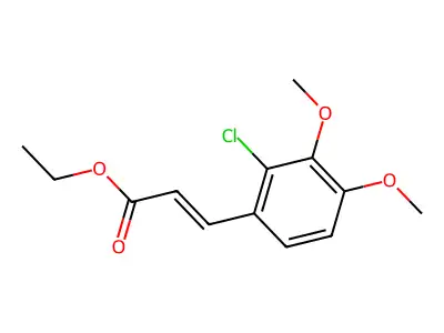 Ethyl 3-(2-chloro-3,4-dimethoxyphenyl)prop-2-enoate structure