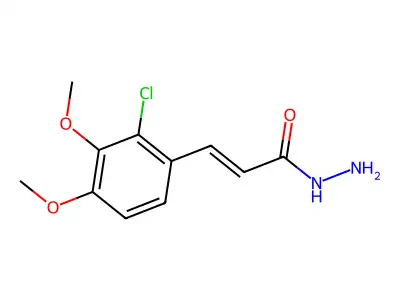 3-(2-Chloro-3,4-dimethoxyphenyl)prop-2-enohydrazide structure
