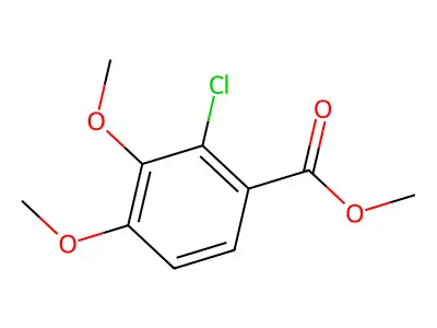 Methyl 2-chloro-3,4-dimethoxybenzoate structure