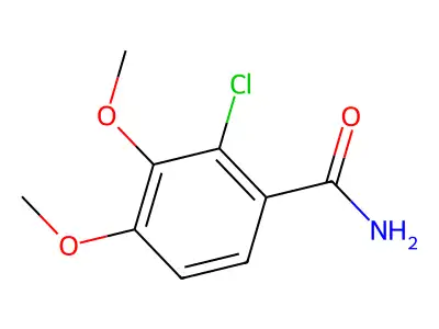 2-Chloro-3,4-dimethoxybenzamide structure