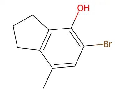 5-Bromo-7-methylindan-4-ol structure
